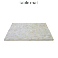 Tapis de table en coquille d&#39;eau douce en couleur naturelle